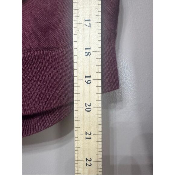 NWOT LAUREN RALPH LAUREN Black Label Sweater Wrap Top S  Cotton-Blend Surplice - Picture 11 of 12